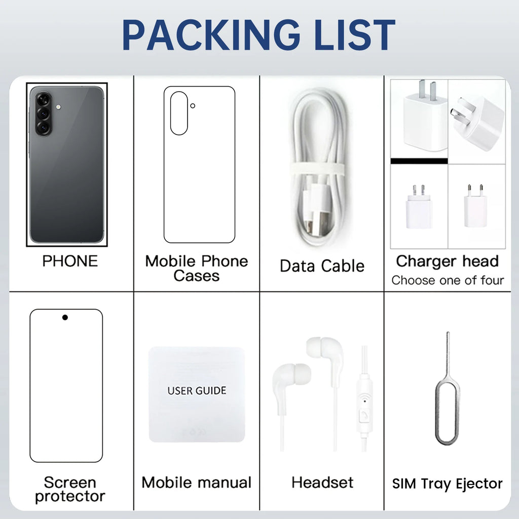 A56 5G Android Smartphone Factory Direct Wholesale 128GB/256GB Unlocked Global Version 2025 New Model 108MP 4K CE/FCC Certified