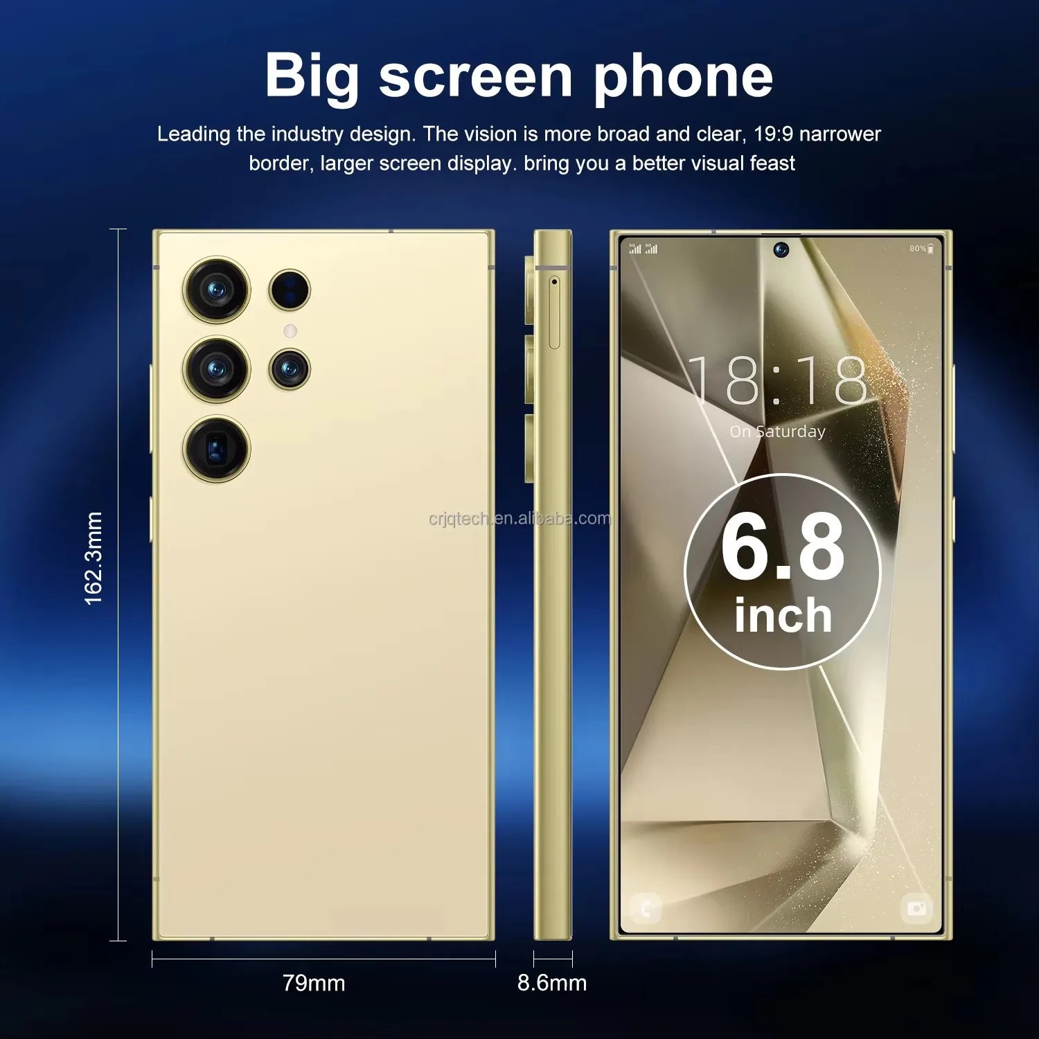Global Shipping Original S24 Ultra+ Mobile Phones Big Screen Android13.0 5G Smartphone 12gb + 512GB Cheap Phones