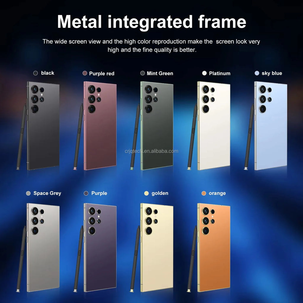 Global Shipping Original S24 Ultra+ Mobile Phones Big Screen Android13.0 5G Smartphone 12gb + 512GB Cheap Phones