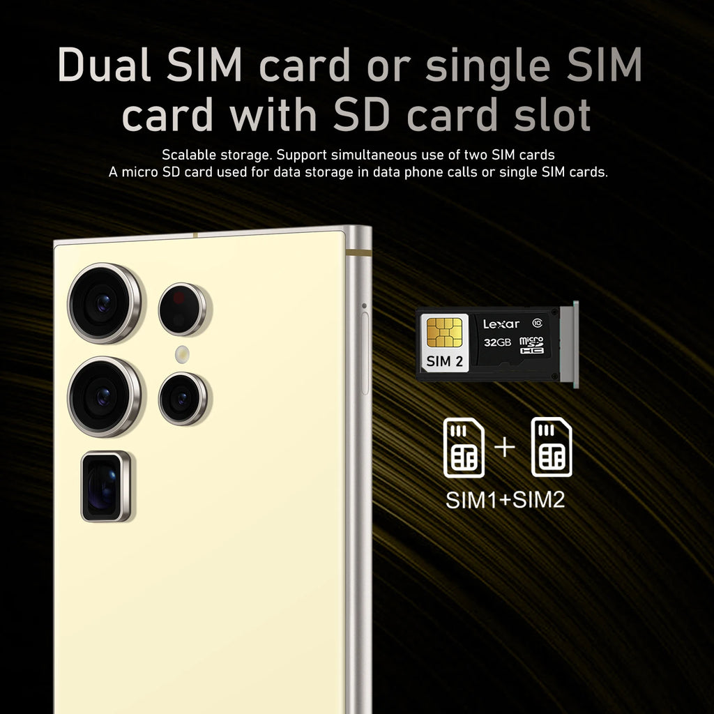 2025 Online Retailer C23 Ultra Mobile Phones Android 6.8 Inch Dual SIM (Nano SIM) Unlock Original 3G/4G/5G/ WIFI 5G Smartphone